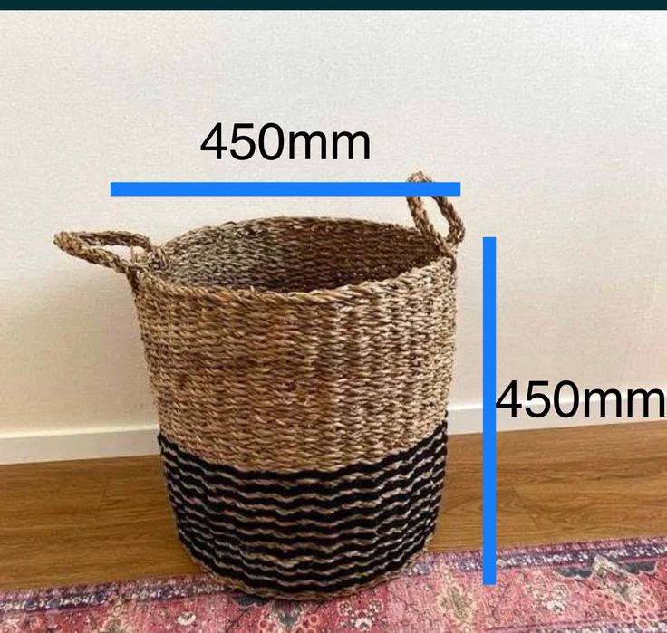 Cesta de Palha Decorativa - NOVA