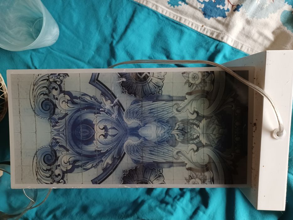 Candle in tema azulejo antigo