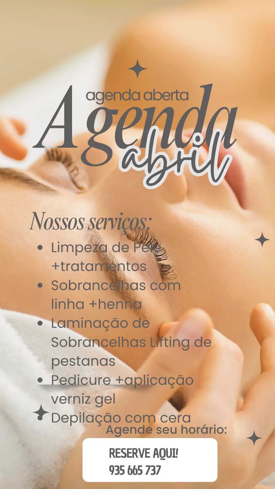 Agenda aberta  mês de Abril