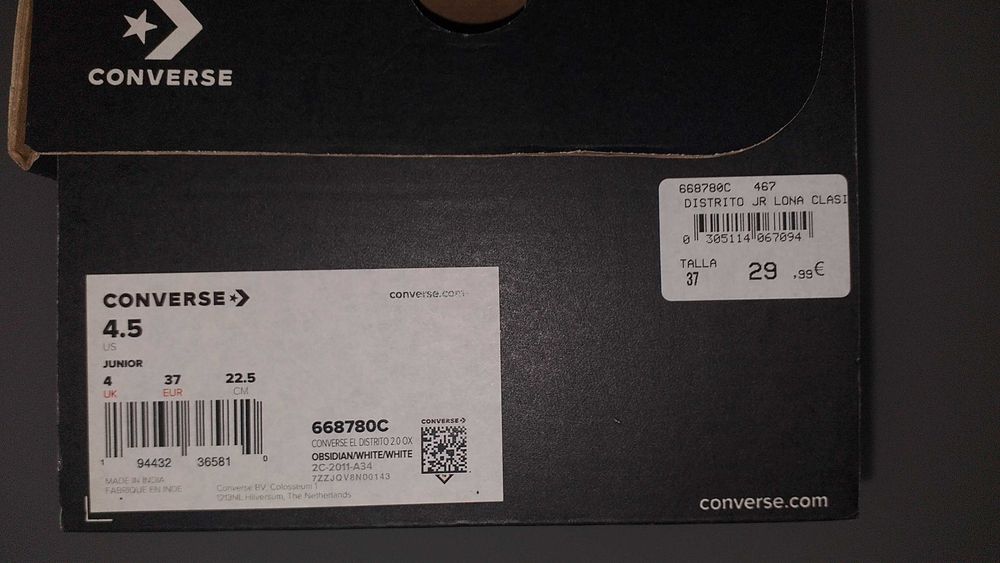 Converse Distrito 2.0 Jr Lona T37 [NOVOS] [Novo Preço]
