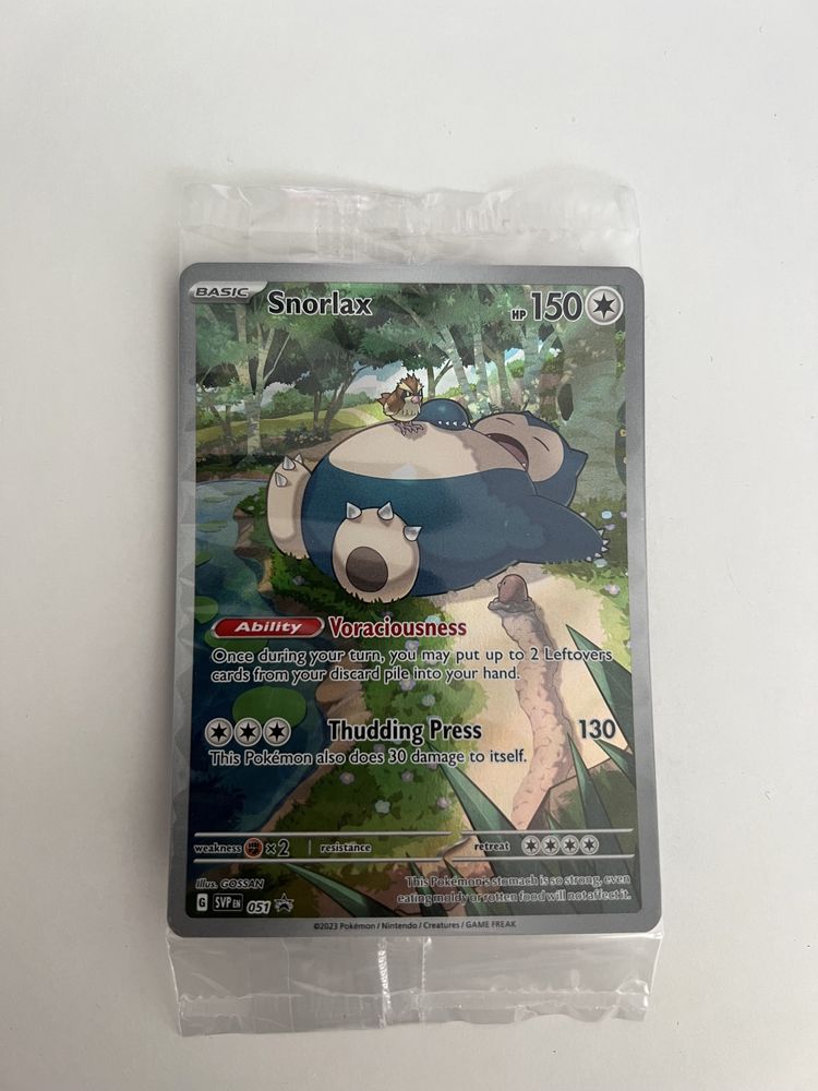 Karta pokemon snorlax svp 051 promo oryginalna folia