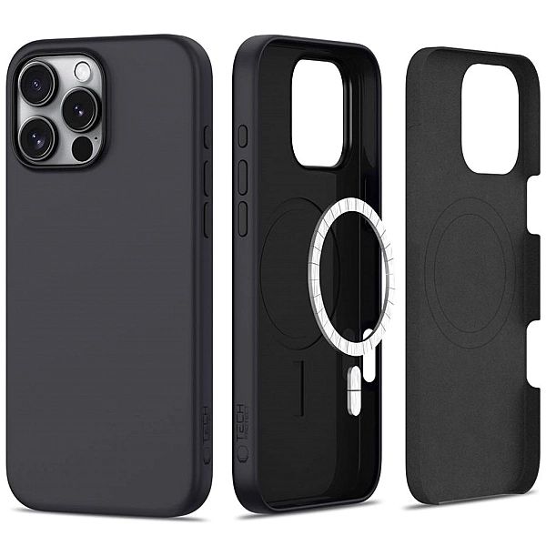 Tech-Protect Silicone Magsafe Iphone 16 Pro Max Matte Black