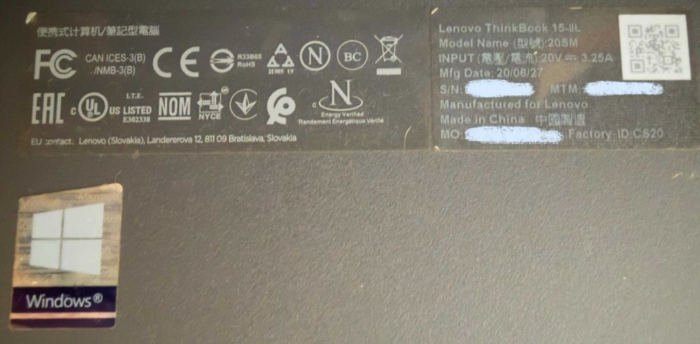 Lenovo ThinkBook 15-IIL 20SM