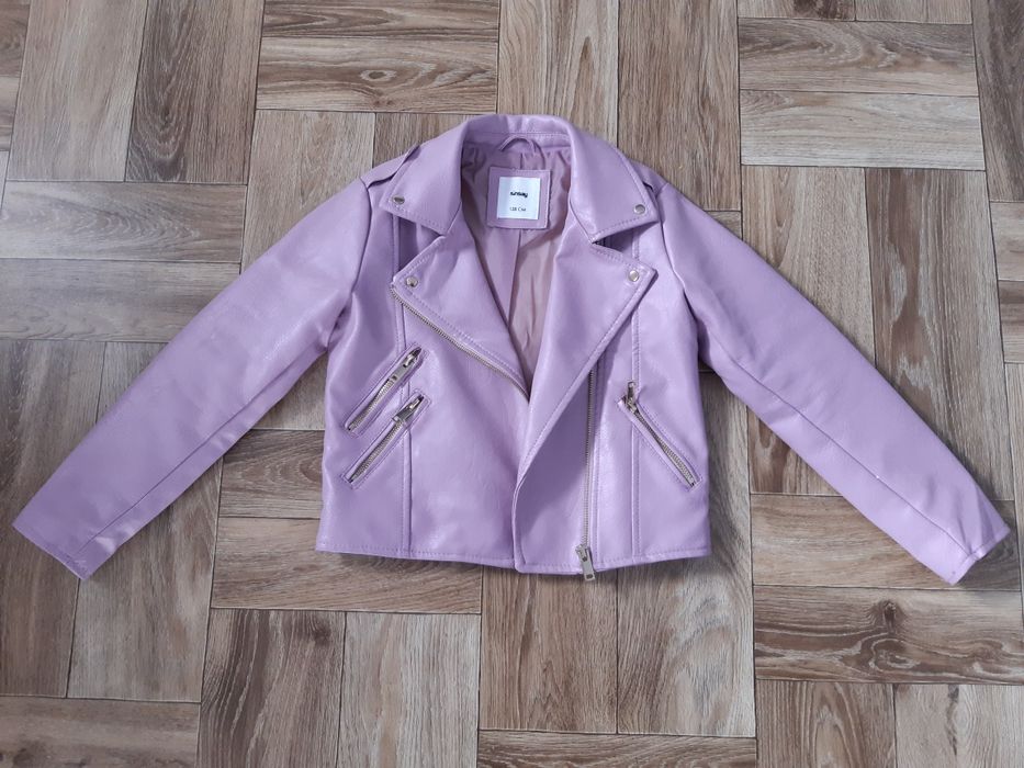 Kurtka skórzana ramoneska rozm. 128 Sinsay