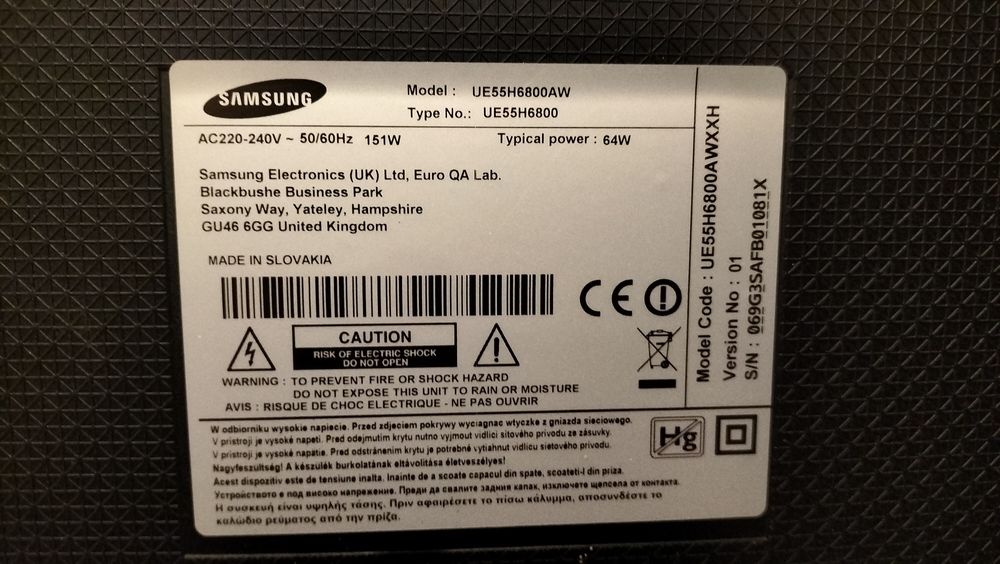 Tv Samsung 55cali LED