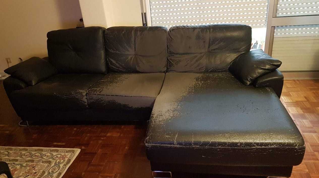 Sofa Chaise Longue a precisar de ser estufado