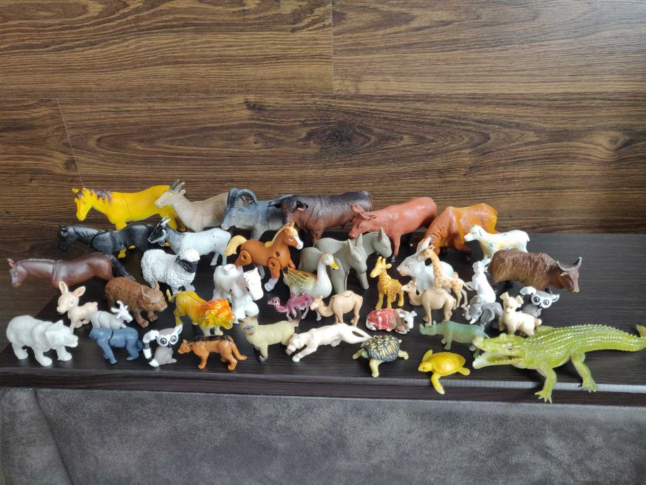 Большой набор, коллекция игрушек - животные, птицы + подарок.