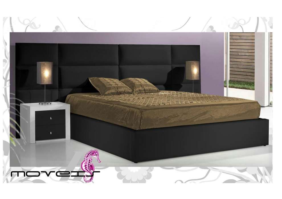 Cama Estofada 010+ Estrado e Colchão Novo