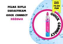 2 x Butla Soda Stream różowa QUICK CONNECT PEŁNA SodaStream