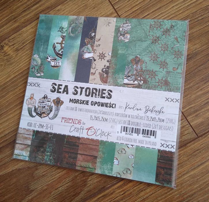 Papier Sea Stories Morskie Opowieści zestaw 15x15