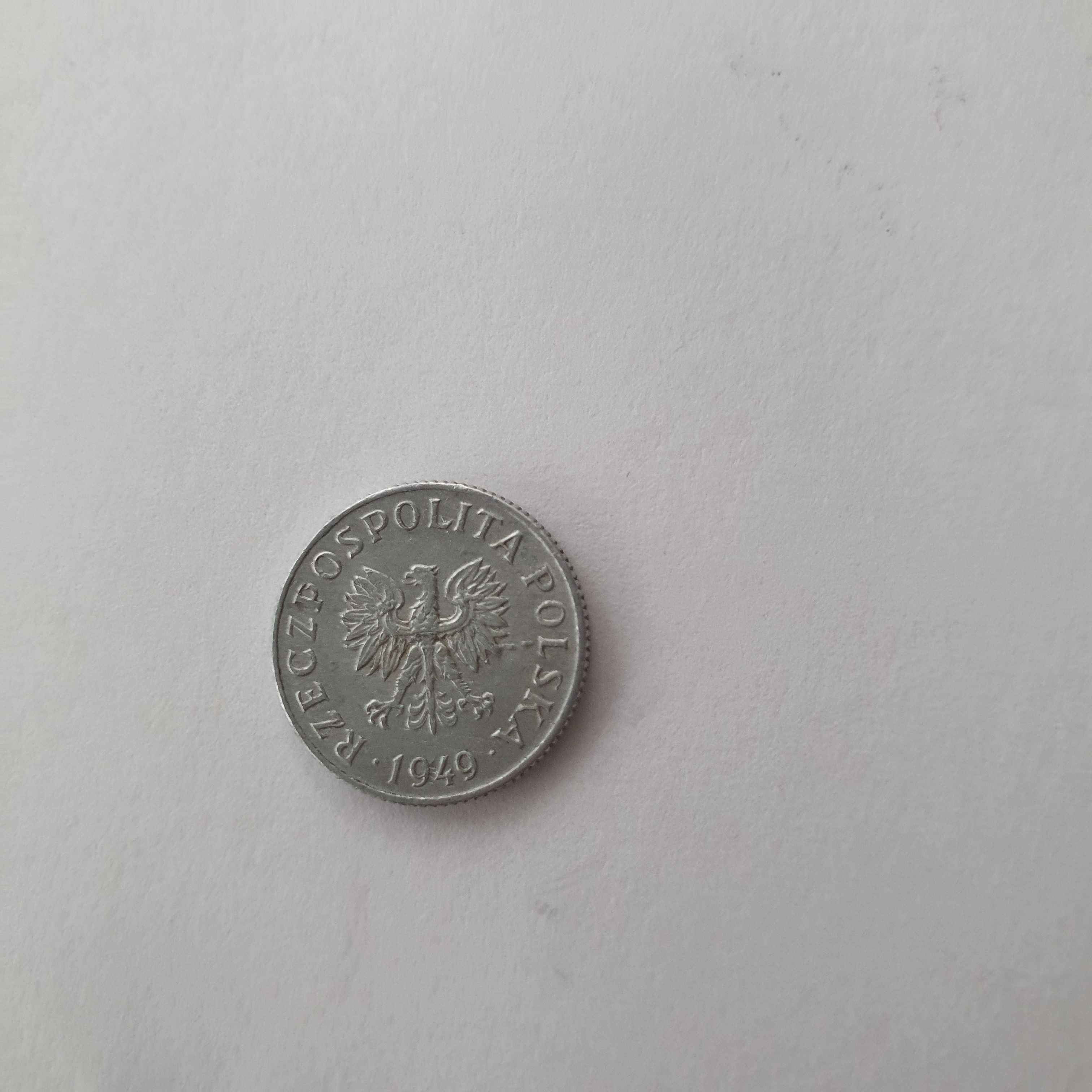 1 grosz 1949 stara moneta antyk