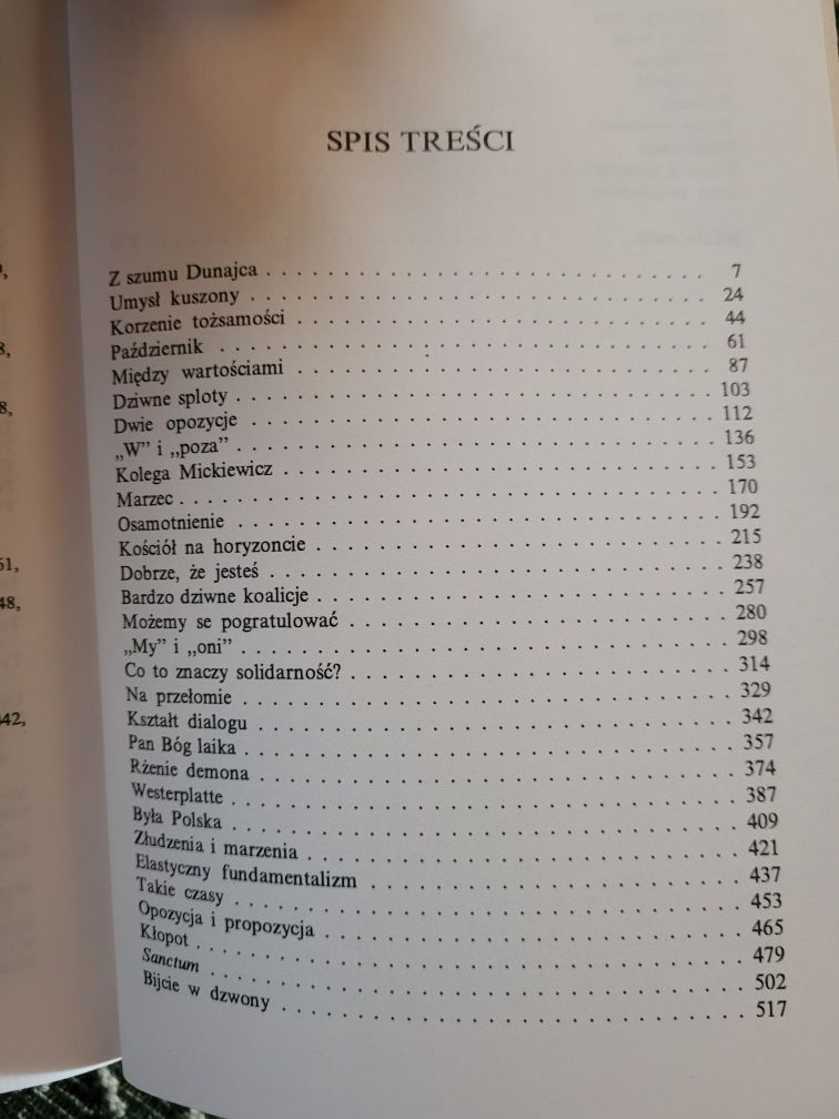 A.Michnik,J.Tischner,J.Żakowski Między Panem a plebanem 1995 Znak