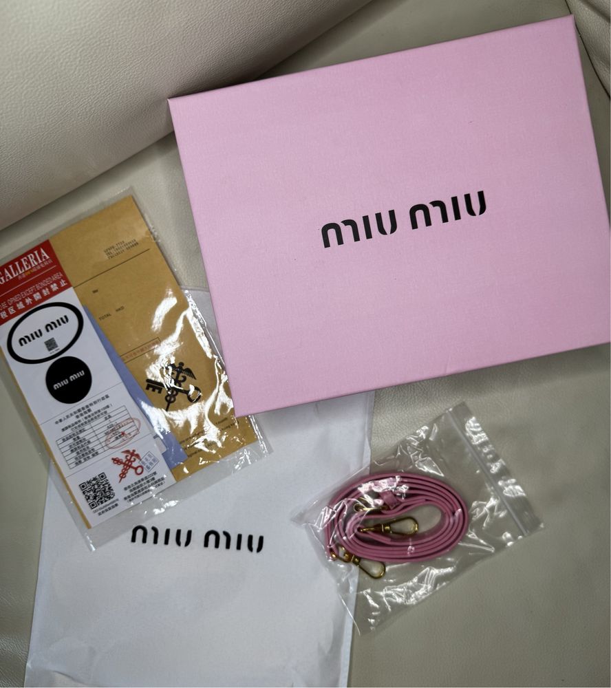 Сумка miu miu (міу міу, миу миу) рожева