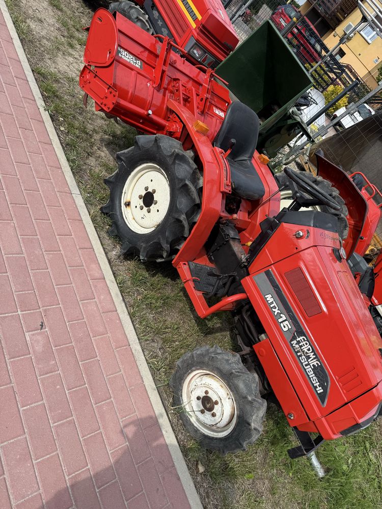 Traktorek japoński mitsubishi mtx15 4x4 glebogryzarka iseki yanmar