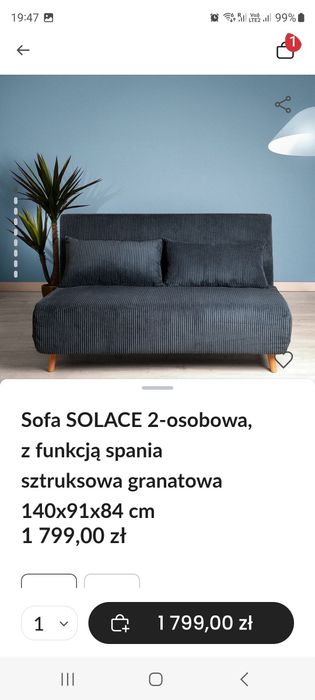 Kanapy Solance Homla