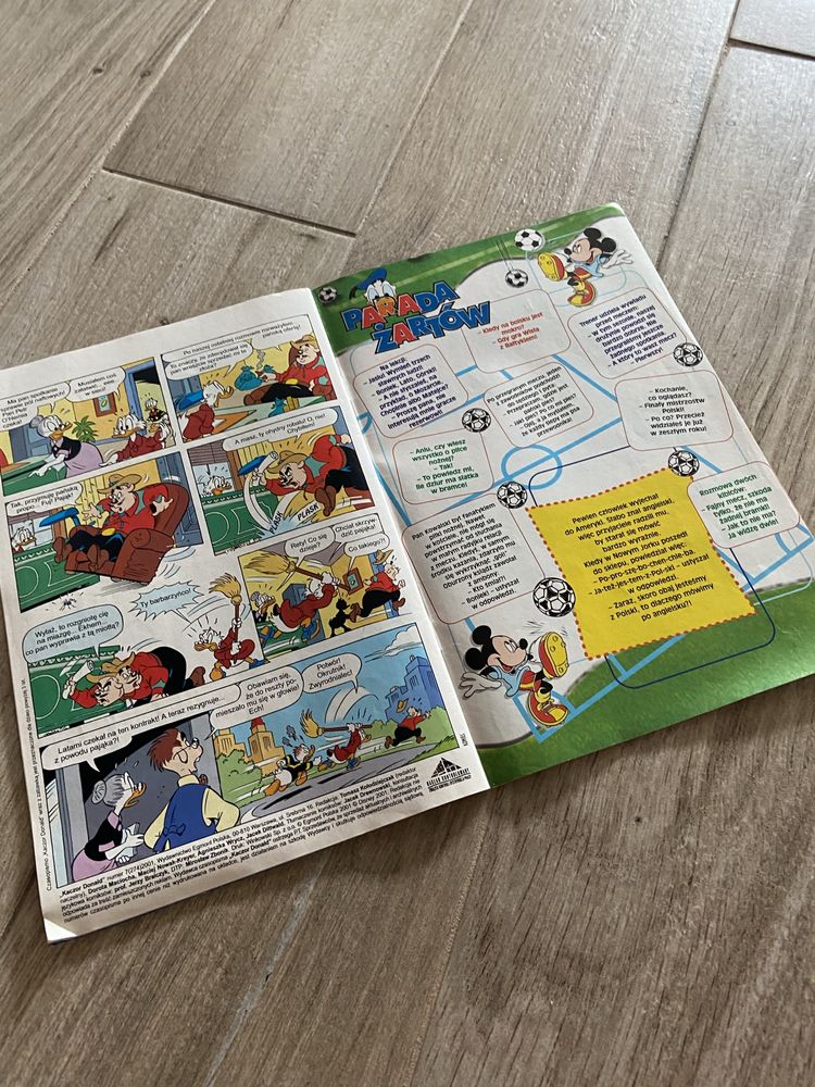 Kaczor Donald 7/2001 komiks dodatek okulary 3D