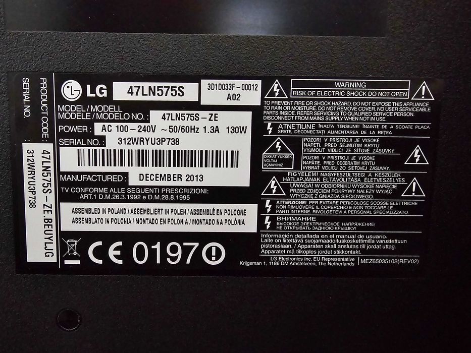 Televisor lcd LG 47"