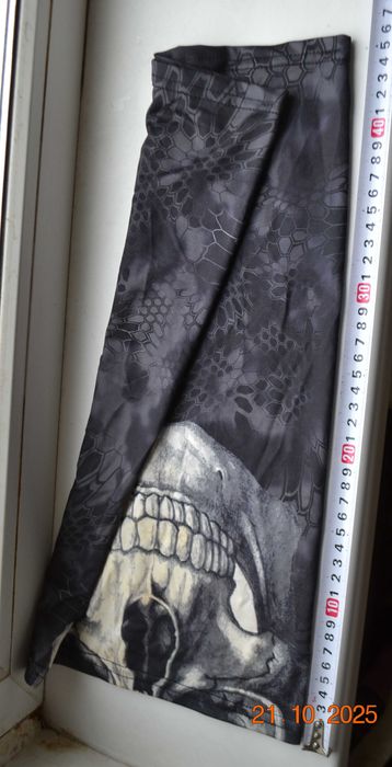 Бафф, балаклава "Череп". Маска, повязка защитная. 3D эффект. 45х24 см.