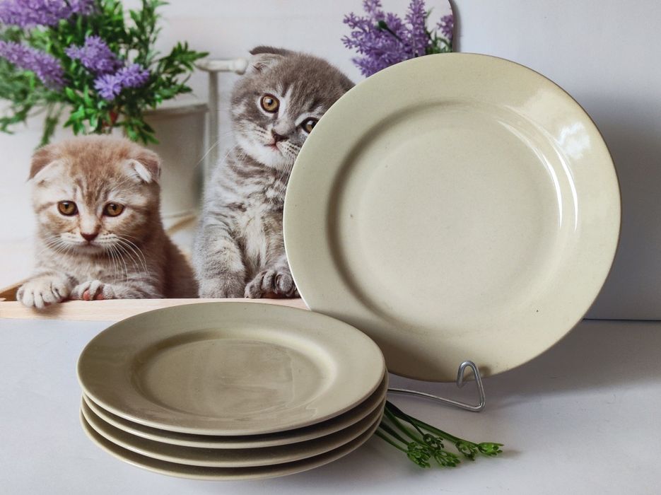 Talerze Tułowice głębokie deserowe porcelit kolekcje 9 sztuk