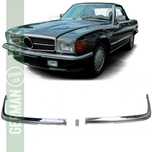Para-choque frontal cromado 3 peças para Mercedes SL R107 71 a 89