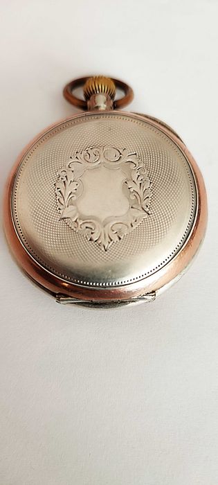 Zegarek kieszonkowy srebrny 0-800 sprawny