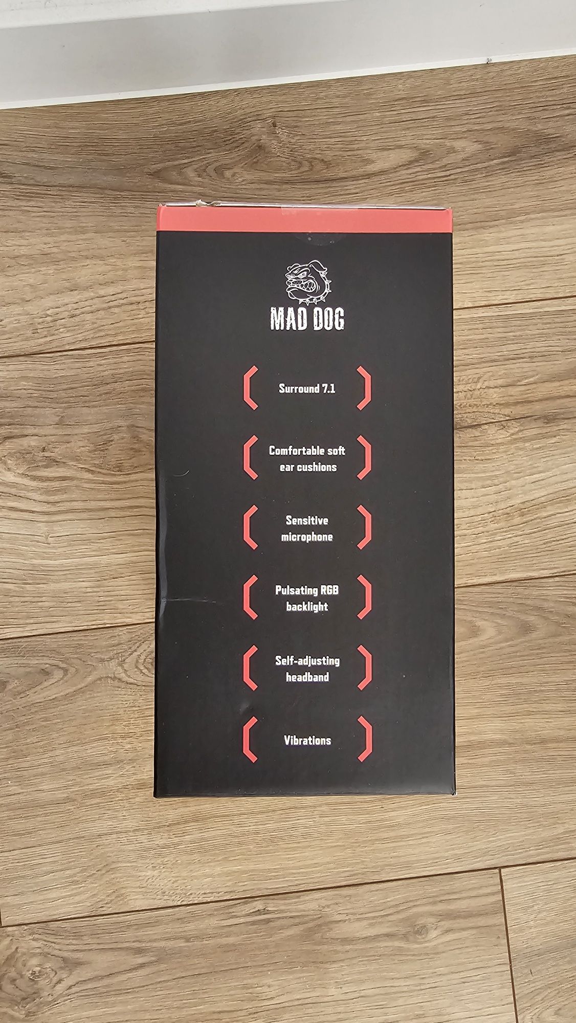 Słuchawki MAD DOG GH705 Nauszne z mikrofonem, Dźwięk przestrzenny 7.1