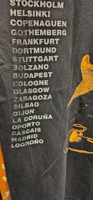 T-shirt Mark Knopfler 1996 – Primeira Tour Solo, Vintage Rara