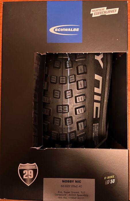 Opona rowerowa SCHWALBE NOBBY NIC 29x2.4 Evo , Super Ground TLE