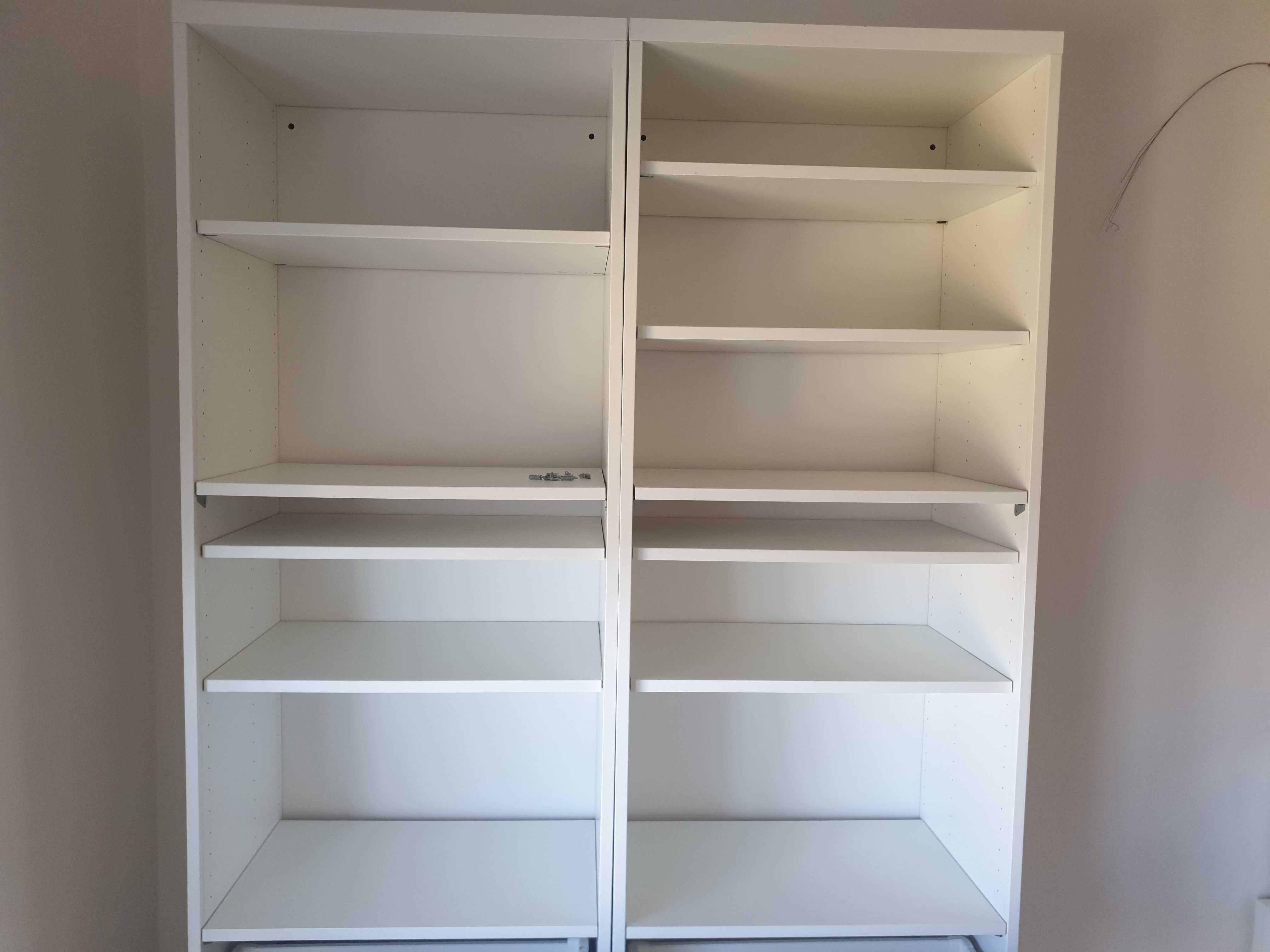 Bestå IKEA estantes dois 202 x 60 x 40 cm, portas gavetas brancas