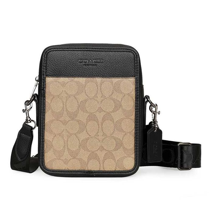 Сумка Coach через плечо, мессенджер Коуч бананка барсетка, слинг сумка