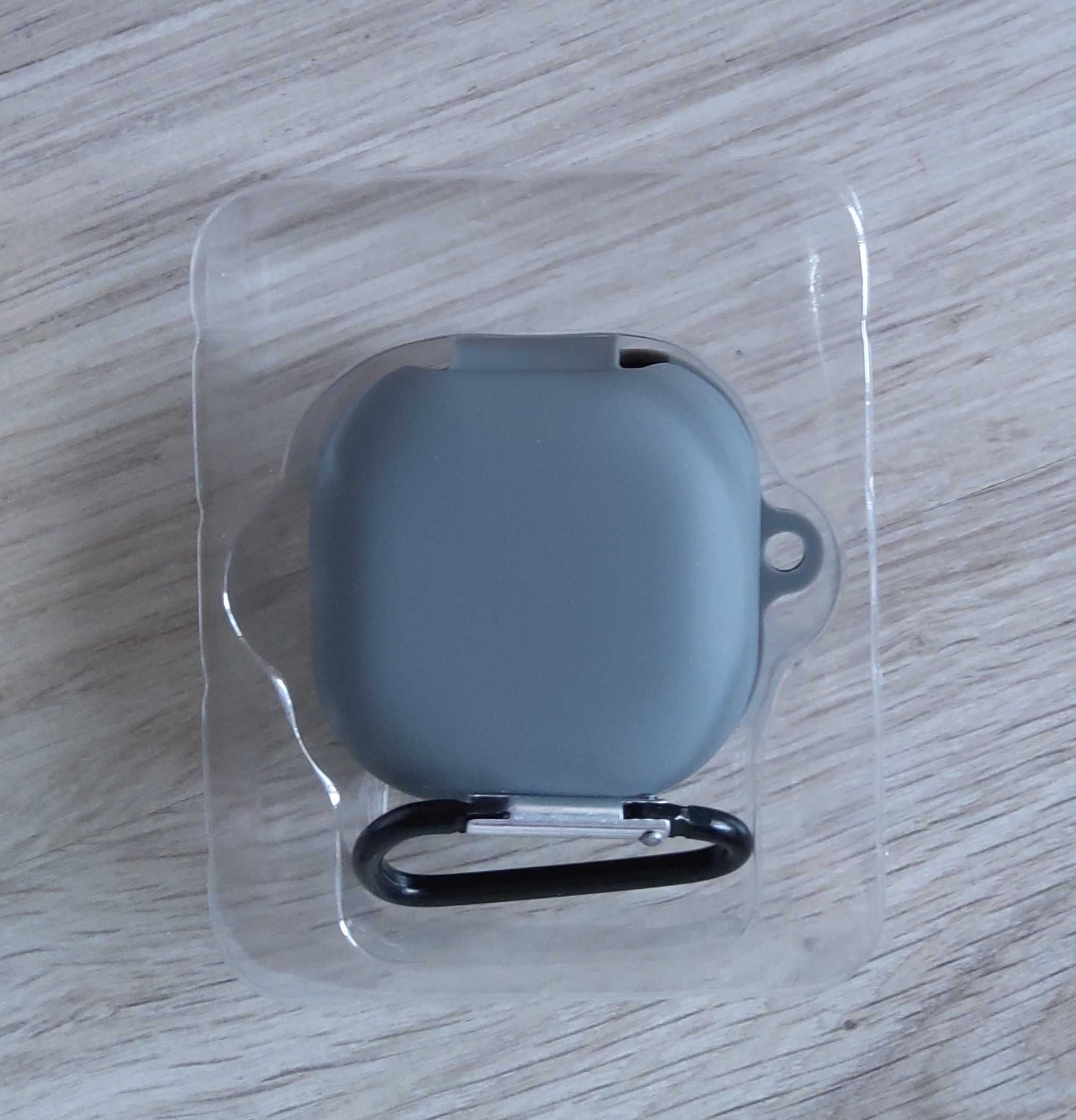 Szare silikonowe etui case pokrowiec na słuchawki Samsung Buds Live