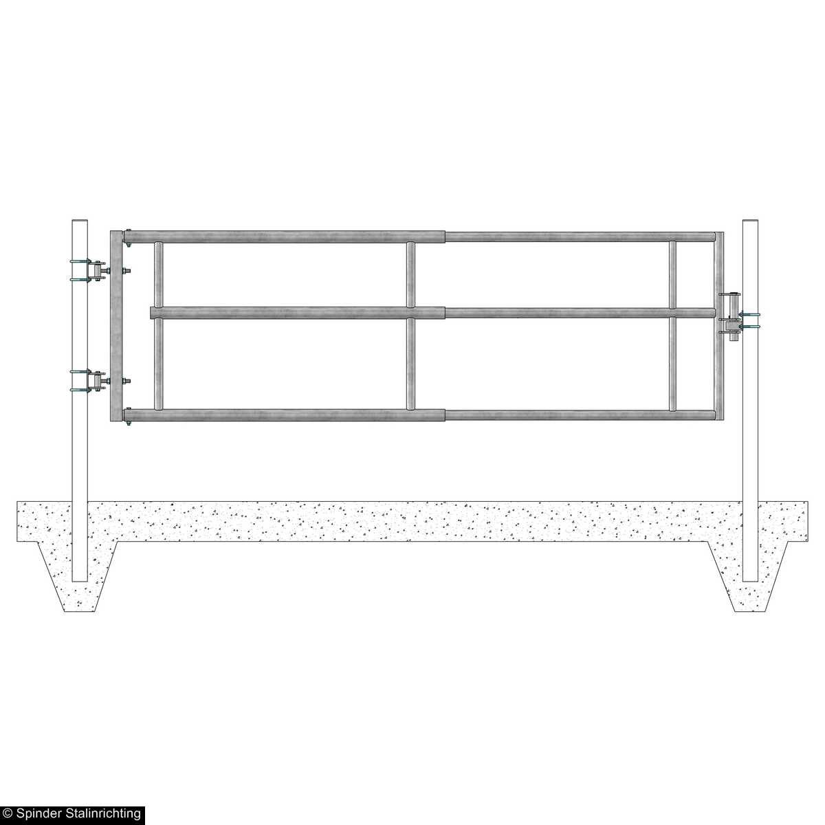 Brama teleskopowa SLIDER 300-500 cm