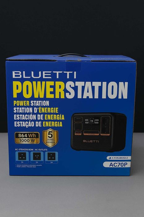 Зарядна станція Bluetti AC70P, 1000 Вт, 864 Вт/год