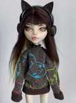 monster high lalka lagoona ooak custom repaint