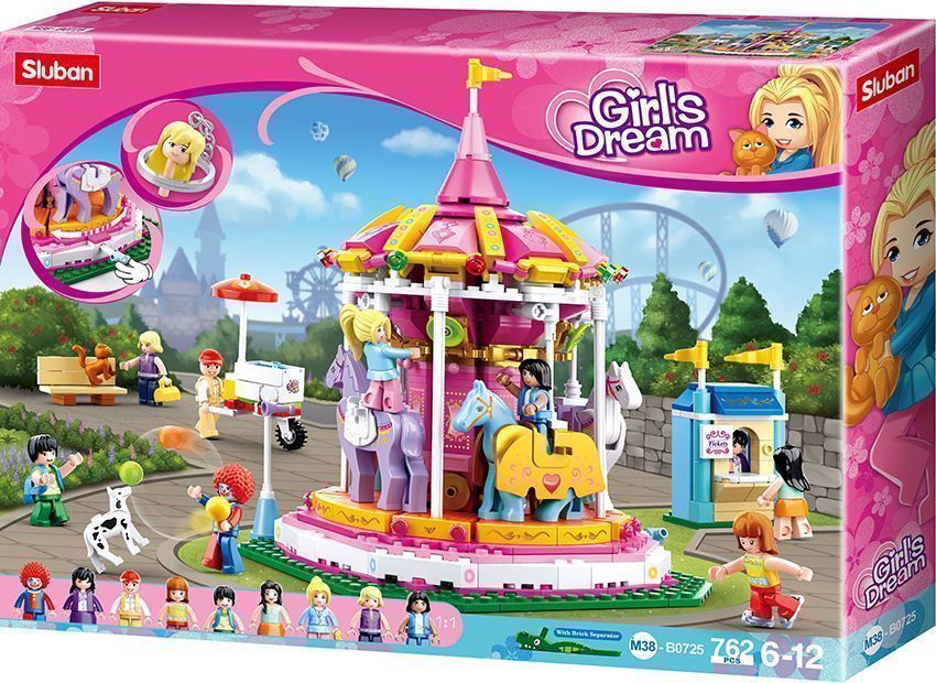 KLOCKI sluban  girl's dream wesołe miasteczko karuzela 762e KOMP. LEGO