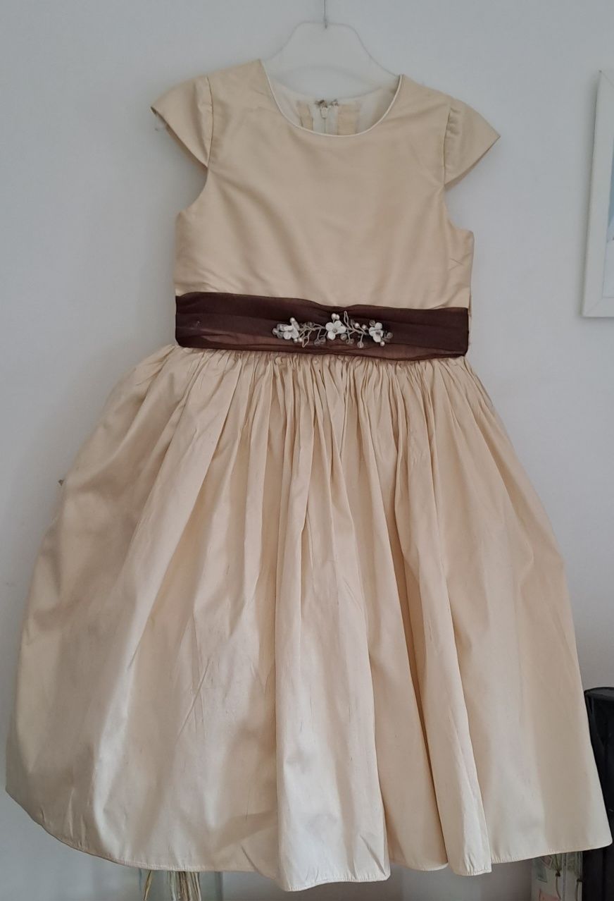 Vestido Cerimónia 5/6 Anos Seda Selvagem