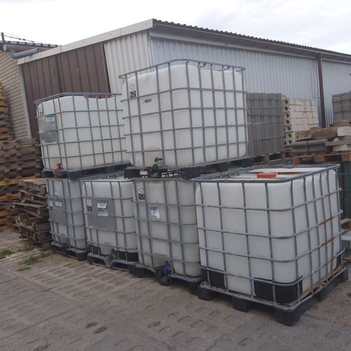 Paletopojemnik CZYSTY,zbiornik 1000l na wodę(Melasa,Paliwo,Rsm)