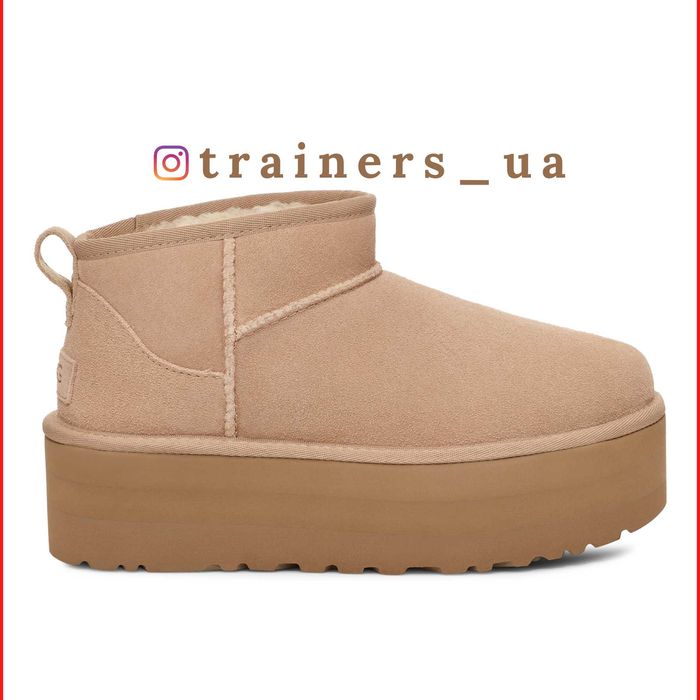ОРИГИНАЛ UGG Classic Ultra Mini Platform 1135092-SAN ботинки угги УГГ