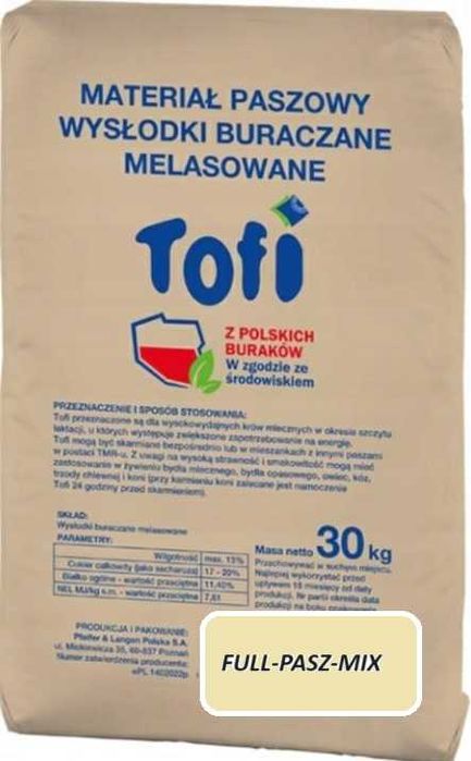 Wysłodki TOFFI melasowane 1350