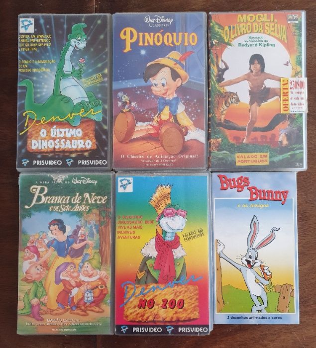 Cassetes VHS - Filmes, Disney, Documentários, Comédia, Infantil - Lote