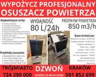 Osuszanie osuszacz budowlany zalanie pożar budowa osuszacz powietrza