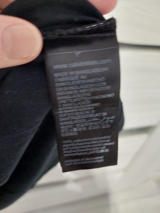Czarna koszulka m calvin klein