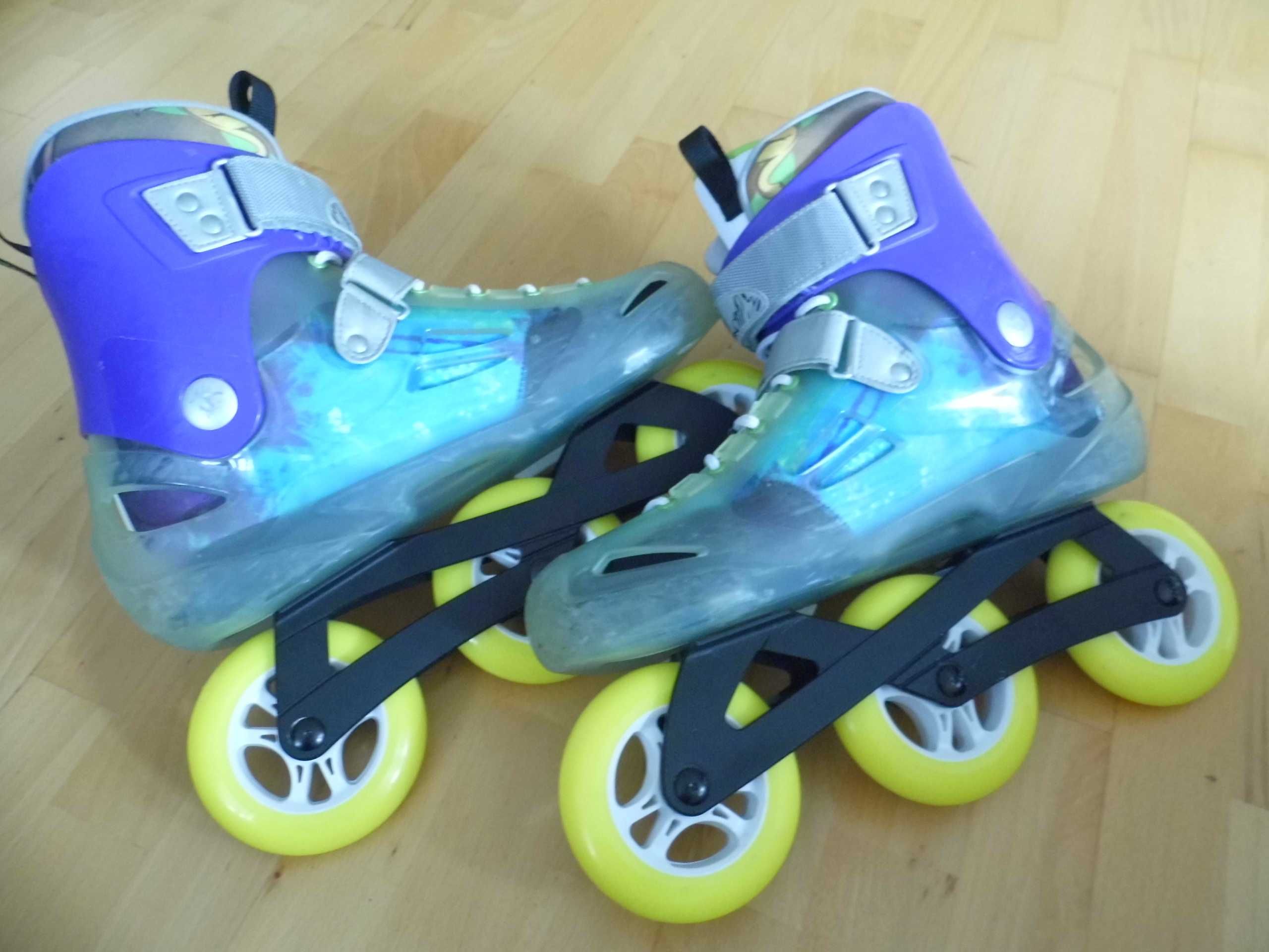 Rolki Rollerblade Fusion X3 LE szyna UFS K2 Trio 3x110 R 47 custom set