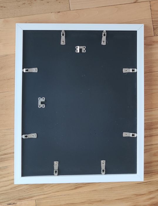 Obraz KWIATY w białej drewnianej ramie 45,5x55,5 cm