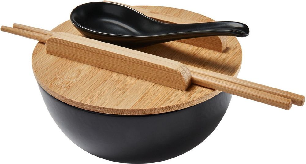 Zestaw do ramenu ERNESTO z bambusową pokrywką, 5 elementów