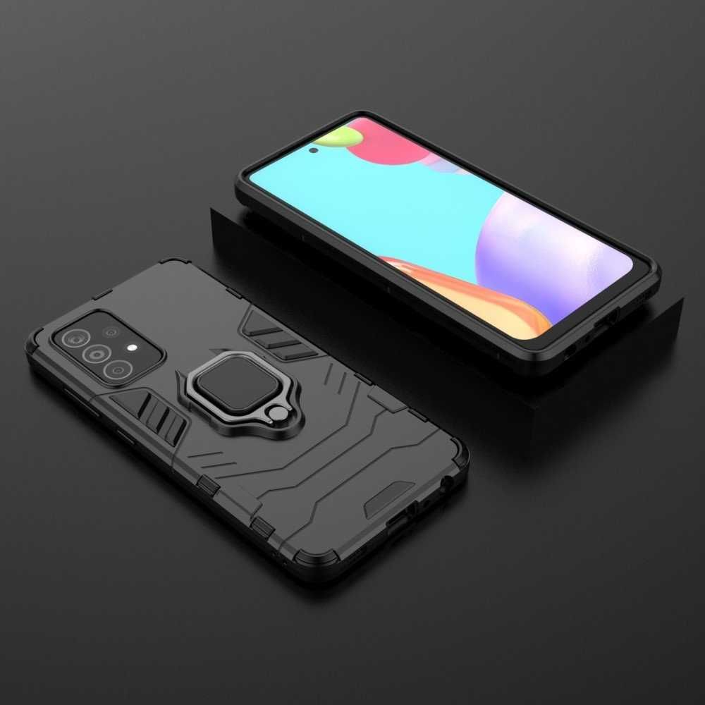 Etui Case Pancerne Armor Ring Samsung Galaxy A72 5G + Szkło Hartowane