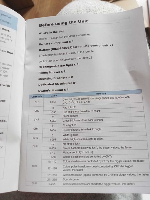 Reflektor dla Dj różne tryby pracy