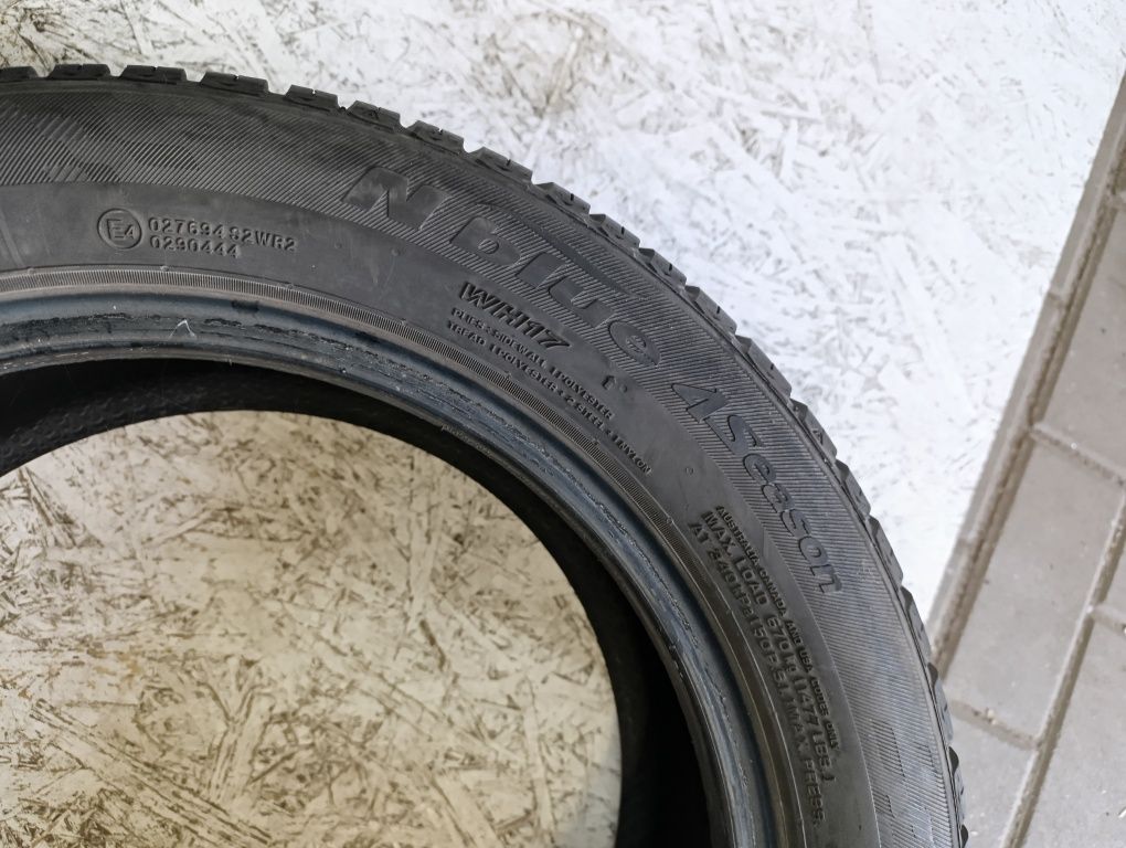 2 opony wielosezonowe Nexen 205/55 16, 5 i 6mm bieżnika Możliwy montaż