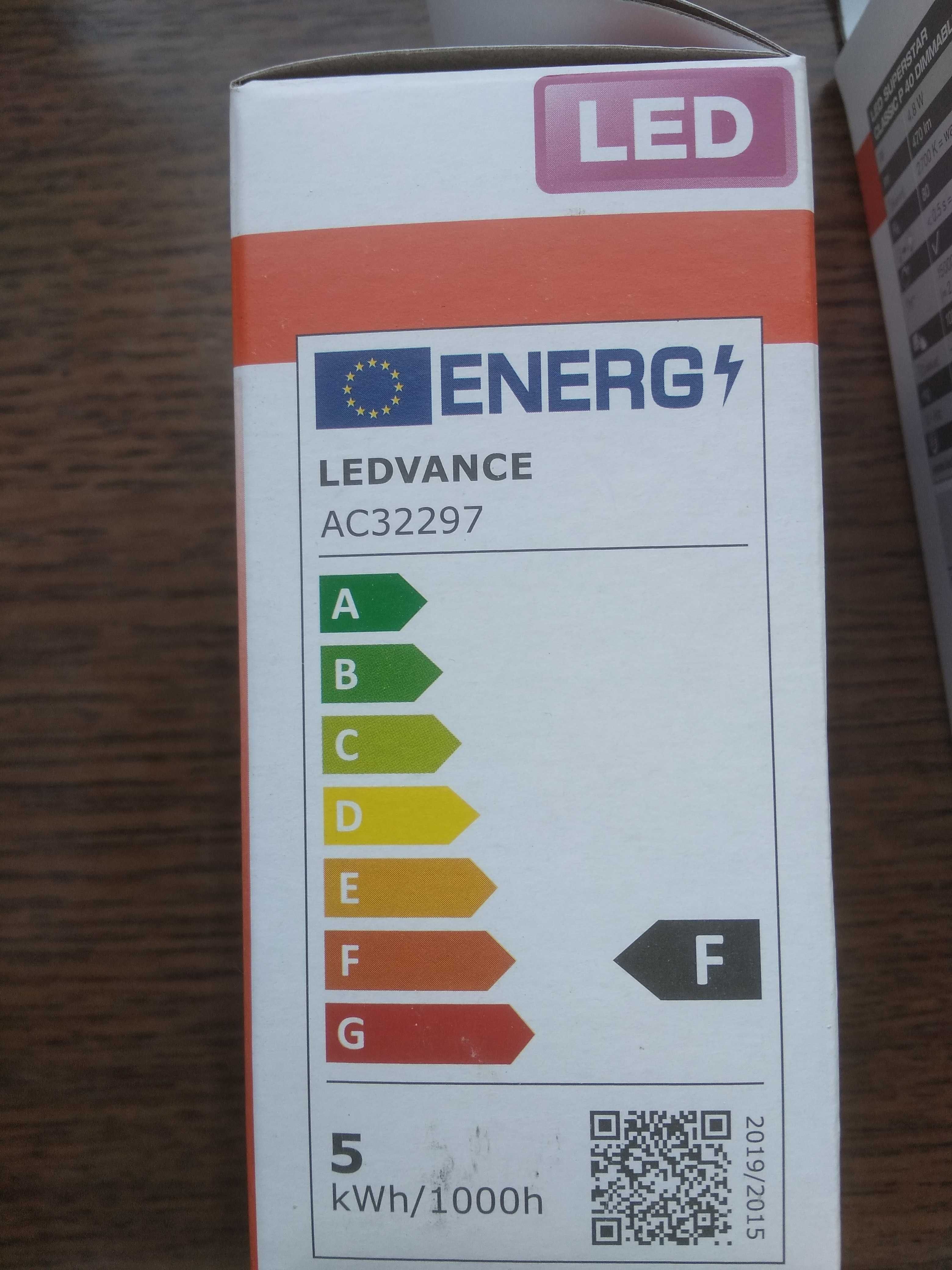 Żarówka LED E14 P45 4,8W = 40W 470lm 2700K Ciepła ściemnia