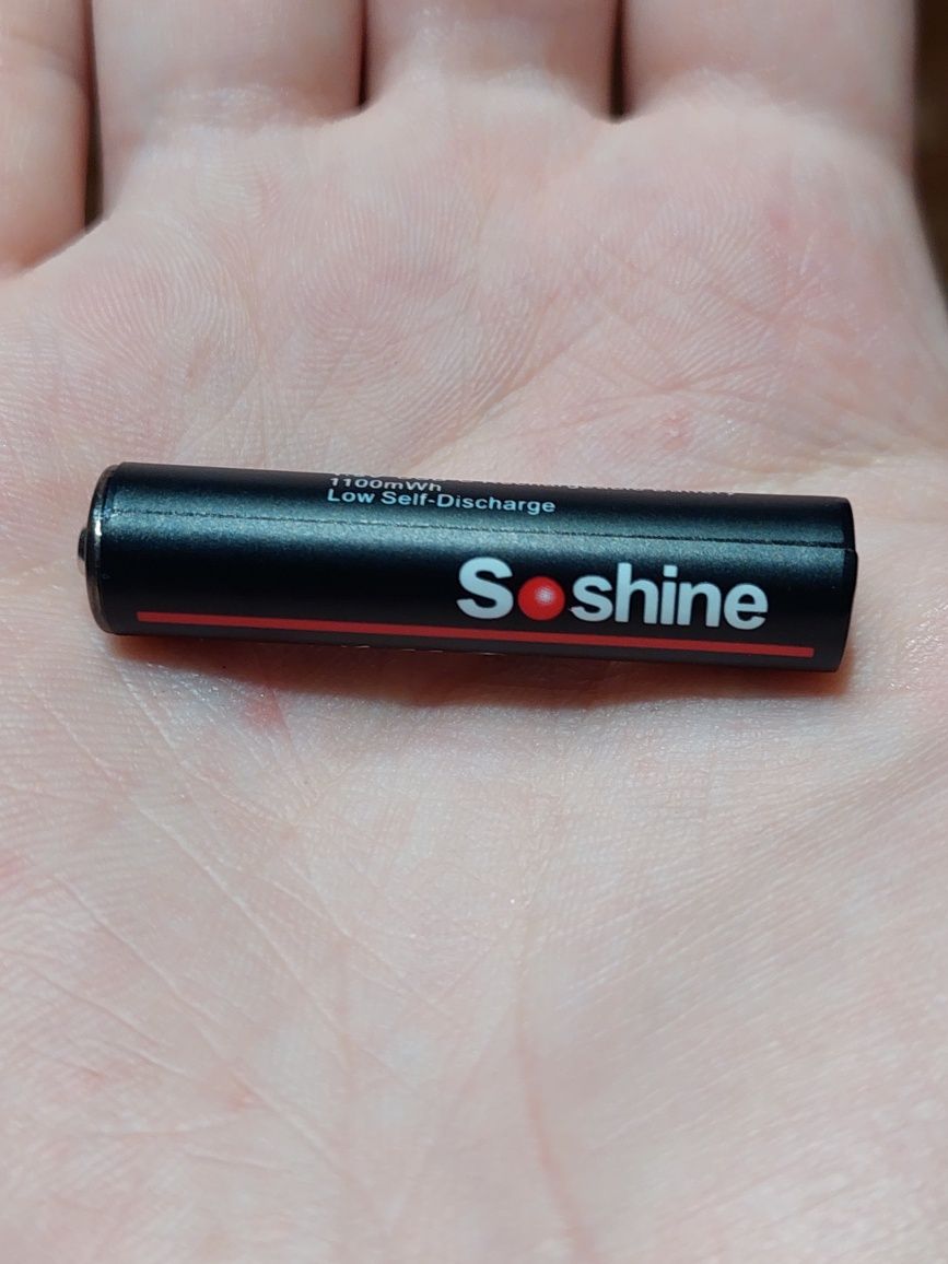 Soshine AAA 1100mWh аккумулятор USB-C
